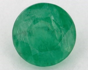 0.79 carat Round Natural Green Emerald