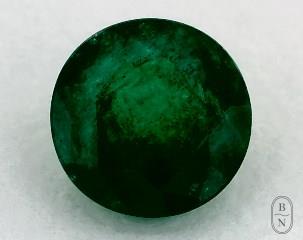 This 0.79 Round Green Emerald is sold exclusively by Blue Nile 
