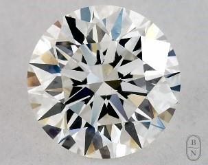 This 0.75 carat  round diamond I color si1 clarity has Excellent proportions and a diamond grading report from GIA