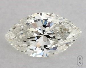 This marquise cut 1 carat I color si1 clarity has a diamond grading report from GIA