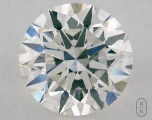 This 1.08 carat  round diamond H color si1 clarity has Excellent proportions and a diamond grading report from GIA