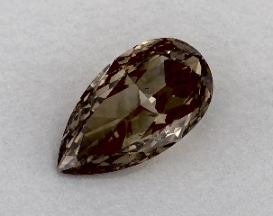 0.90 Carat Fancy Yellowish Brown-VS1 Pear Shaped Diamond