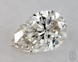 This pear shaped 1.01 carat I color si1 clarity has a diamond grading report from GIA
