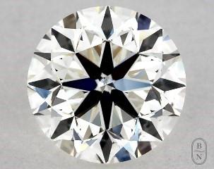 This 1 carat  round diamond I color vs2 clarity has Very Good proportions and a diamond grading report from GIA