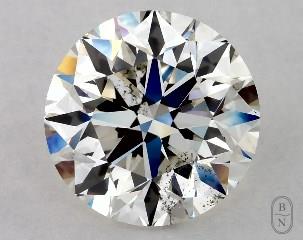 This 2.02 carat  round diamond I color si1 clarity has Very Good proportions and a diamond grading report from GIA