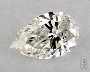This pear shaped 1 carat I color vs1 clarity has a diamond grading report from GIA