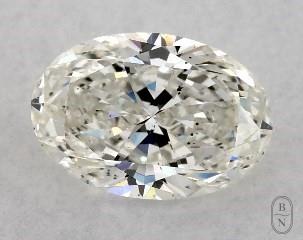 This oval cut 1.02 carat I color si1 clarity has a diamond grading report from GIA