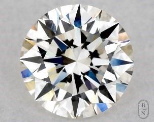 This 1 carat  round diamond I color vvs1 clarity has Excellent proportions and a diamond grading report from GIA