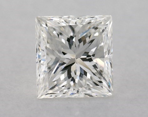 GIA 1.00 Carat G-VS2 Very Good Cut Princess Diamond