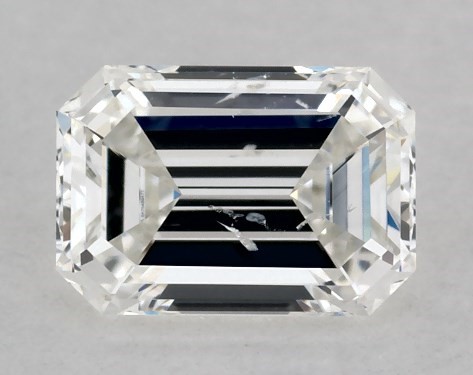 GIA 0.41 Carat F-SI2 Very Good Cut Emerald Diamond