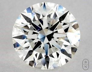 This 4.01 carat  round diamond I color si1 clarity has Excellent proportions and a diamond grading report from GIA