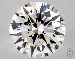 This 1 carat  round diamond H color si1 clarity has Good proportions and a diamond grading report from GIA