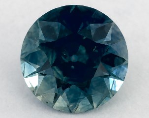 0.82 carat Round Natural Green Sapphire