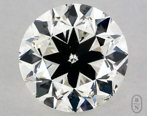 This 3.01 carat  round diamond I color si1 clarity has Very Good proportions and a diamond grading report from GIA