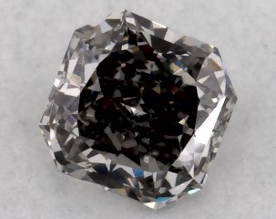 0.25 Carat Fancy Gray-VS1 Radiant Cut Diamond