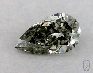 This pear shaped 0.62 carat Fancy Grayish Yellowish Green color si2 clarity has a diamond grading report from GIA