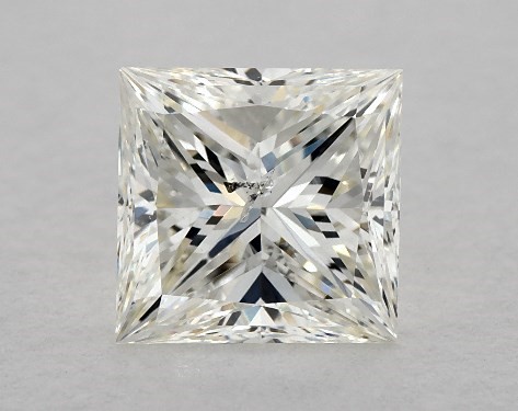 GIA 1.00 Carat J-SI2 Very Good Cut Princess Diamond