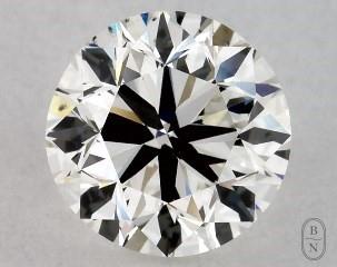This 1 carat  round diamond H color si1 clarity has Good proportions and a diamond grading report from GIA