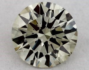 0.23 Carat Fancy Gray Yellowish Green-VS2 Round Cut Diamond