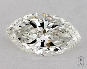 This marquise cut 1.02 carat H color si1 clarity has a diamond grading report from GIA