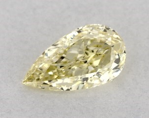0.25 Carat Fancy Yellow-VS1 Pear Shaped Diamond