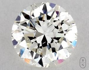 This 1 carat  round diamond I color si1 clarity has Good proportions and a diamond grading report from GIA