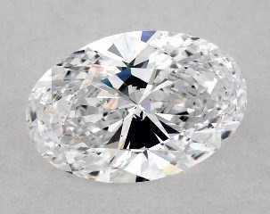 Lab-Created 1.02 Carat D-VS2 Oval Cut Diamond