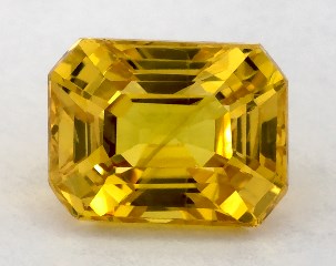 1.34 carat Emerald Natural Yellow Sapphire