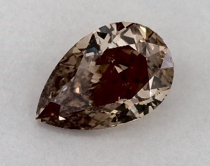 1.51 Carat Fancy Brown Orange-SI2 Pear Shaped Diamond