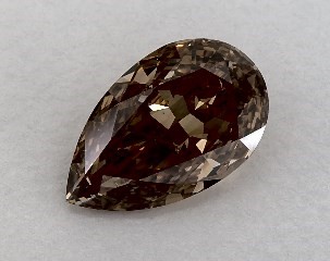 1.21 Carat Fancy Brown Orange-SI2 Pear Shaped Diamond