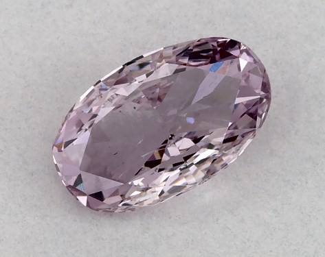 GIA 0.31 Carat Fancy Pinkish Purple-SI2 Oval Cut Diamond