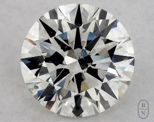 This 1.02 carat  round diamond I color si1 clarity has Excellent proportions and a diamond grading report from GIA