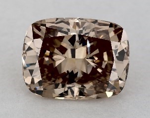 1.01 Carat Fancy Brown Orange-SI2 Cushion Cut Diamond