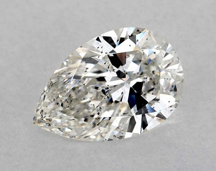 5.07 carat pear diamond, I SI2
