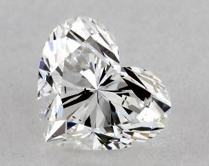 0.33 Carat F-SI1 Heart Shaped Diamond