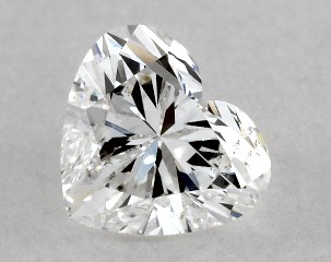 0.31 Carat F-SI1 Heart Shaped Diamond