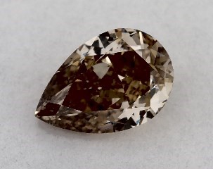0.60 Carat Fancy Yellowish Brown-SI2 Pear Shaped Diamond