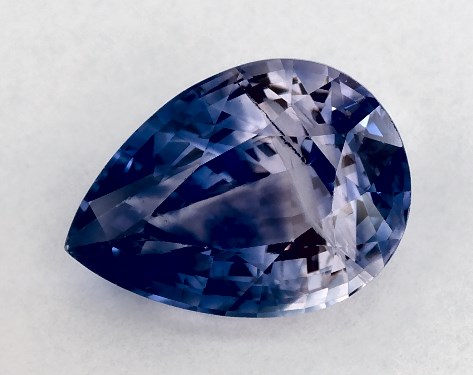 2.10 Carat Pear Natural Blue Sapphire