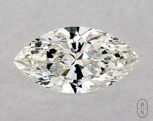This marquise cut 1.01 carat I color si1 clarity has a diamond grading report from GIA