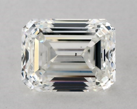 GIA 1.00 Carat H-VS2 Emerald Cut Diamond