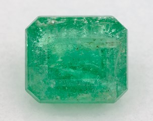 This 1.24 Emerald Green Emerald is sold exclusively by Blue Nile 