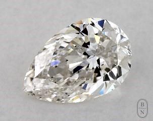 This pear shaped 1 carat H color si1 clarity has a diamond grading report from GIA