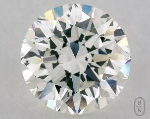 This 1.01 carat  round diamond J color si1 clarity has Very Good proportions and a diamond grading report from GIA