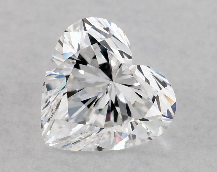 1.07 carat heart diamond, D VVS2
