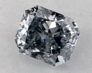 0.69 Carat Fancy Grayish Blue-SI2 Radiant Cut Diamond