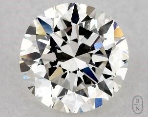 This 1 carat  round diamond H color vvs2 clarity has Very Good proportions and a diamond grading report from GIA
