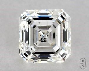 This asscher cut 1.03 carat H color si1 clarity has a diamond grading report from GIA