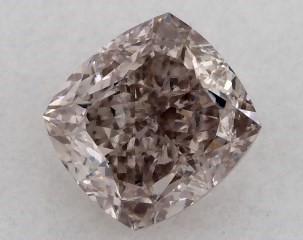 0.30 Carat Fancy Pinkish Brown-SI1 Cushion Cut Diamond
