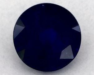 This 0.70 Round Blue Sapphire is sold exclusively by Blue Nile 