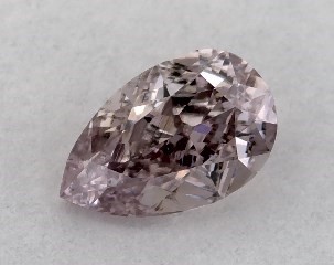 0.31 Carat Fancy Brownish Purplish Pink-SI2 Pear Shaped Diamond